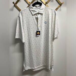 Johnnie-O Polo with Sweetens Cove embroidered logo